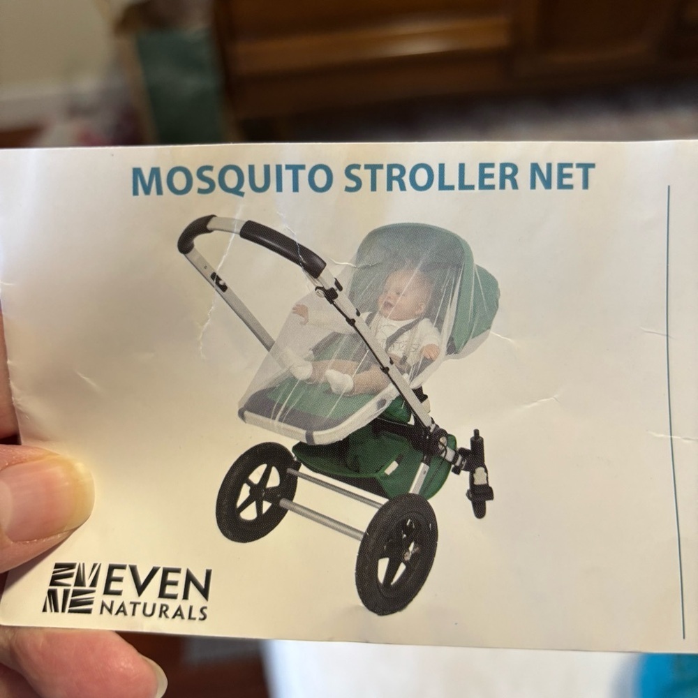 Even natural’s mosquito stroller net white for baby